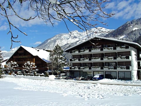 Property building, Winter, Mountain view