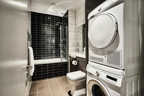 Bathroom, Bath, washing machine