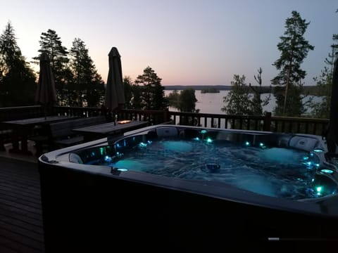 Hot Tub, Sunrise, Sunset