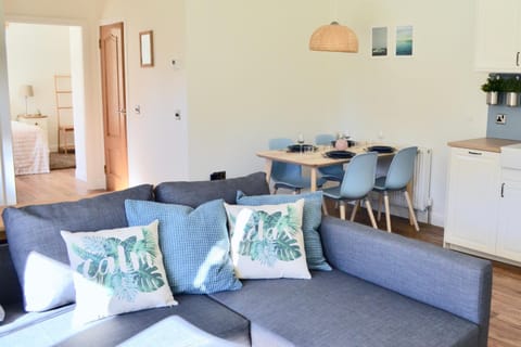 Bed, Living room, Seating area