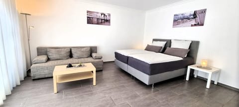 Bed, Living room, Photo of the whole room, Seating area, Bedroom