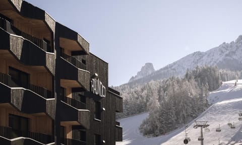 Property building, Winter, Mountain view