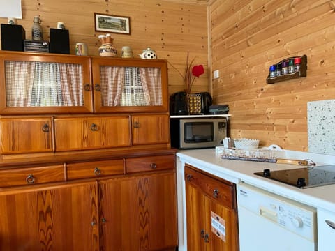 Coffee/tea facilities, Kitchen or kitchenette, stove