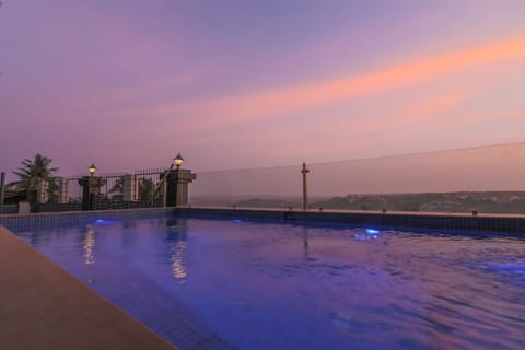 Swimming pool, Swimming pool, Sunset