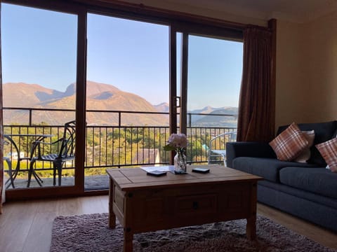 Living room, Seating area, Mountain view