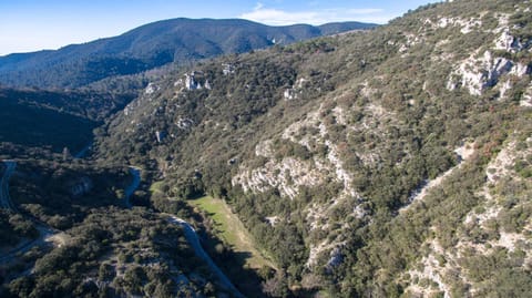 Natural landscape, Bird's eye view, Mountain view