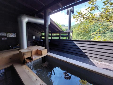 Hot Spring Bath, Balcony/Terrace, Open Air Bath, fireplace