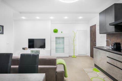 Kitchen or kitchenette, Living room, Dining area