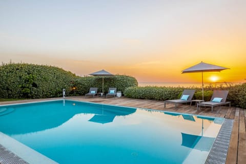 Swimming pool, Sunset