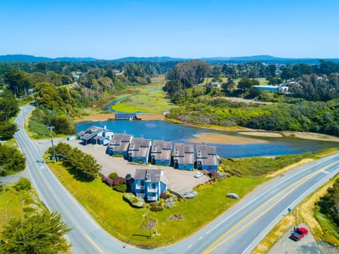 Property building, Natural landscape, Bird's eye view