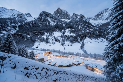 Natural landscape, Bird's eye view, Winter, Mountain view