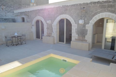 Patio, Pool view