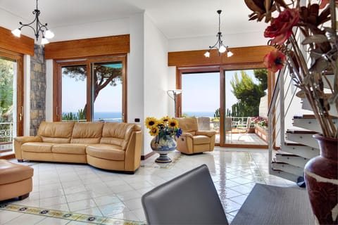 Living room, Seating area, Sea view