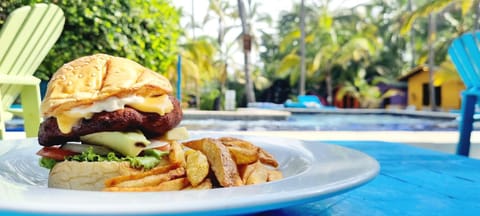 Food, Pool view, Lunch, Dinner