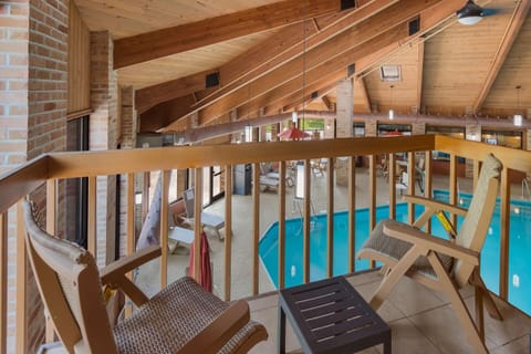 Bedroom, Pool view, Swimming pool