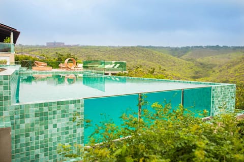 Natural landscape, Mountain view, Pool view, Swimming pool