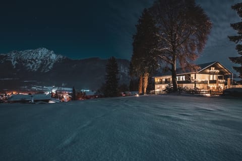 Property building, Winter, City view, Mountain view