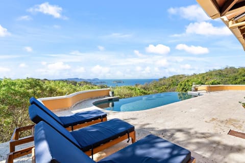 Ocean-View Villa Above Potrero Overlooking Two Bays House in Guanacaste Province