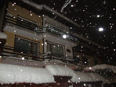 Property building, Facade/entrance, Night, Winter