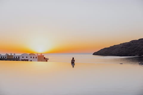 Sea view, Swimming pool, Sunset