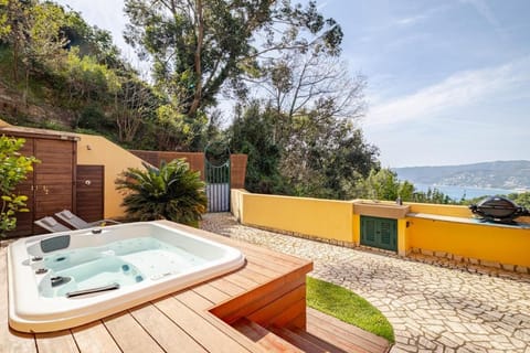 Hot Tub, View (from property/room), Balcony/Terrace, Sea view