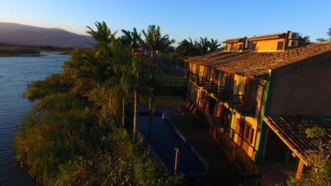 Property building, Bird's eye view, Sunset