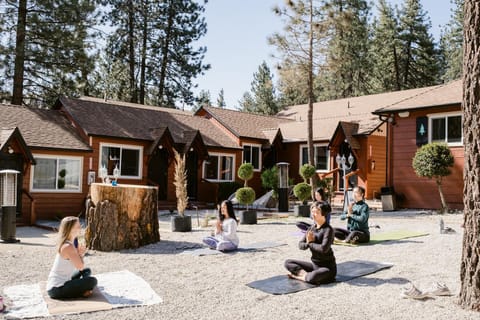 Property building, People, group of guests, Family