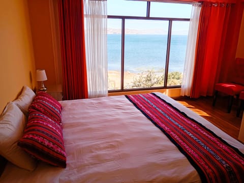 Bed, Natural landscape, Beach, Bedroom, Sea view