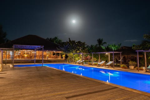 Night, Pool view