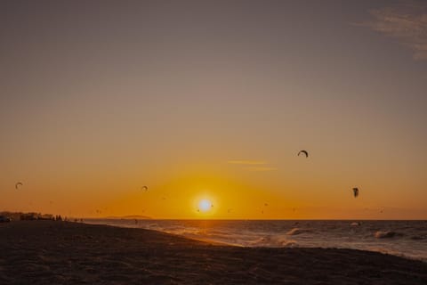 Natural landscape, Sea view, Sunset