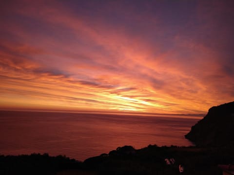 Natural landscape, Sea view, Sunset