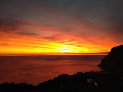 Natural landscape, Sea view, Sunset