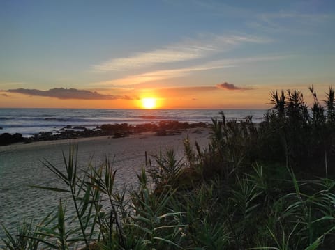 Natural landscape, Beach, Sea view, Sunset