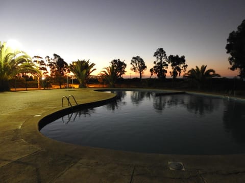 Swimming pool, Sunset