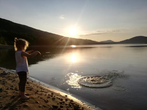 Nearby landmark, Beach, Lake view, Mountain view, Sunset