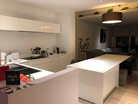 Home Bruges Cosy Comfort Modern Couple Privacy walking distance City center Kitchen Terrace Garden Apartment in Bruges