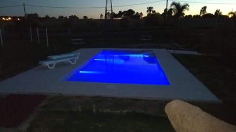 Swimming pool, Sunset