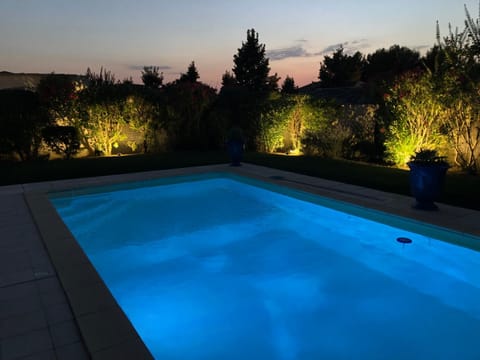 Night, Garden, Garden view, Pool view, Swimming pool, Sunset