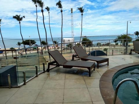 View (from property/room), Sea view, Swimming pool