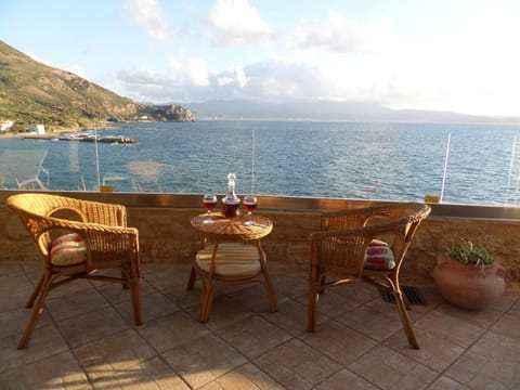 Patio, Day, Natural landscape, Summer, View (from property/room), Balcony/Terrace, Mountain view, Sea view