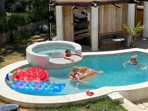 Swimming pool, group of guests