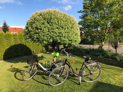 Cycling, Garden view