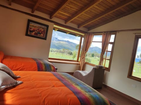 Bed, Natural landscape, Photo of the whole room, Mountain view