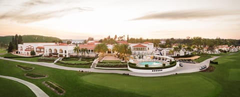 Property building, Bird's eye view, Sunset