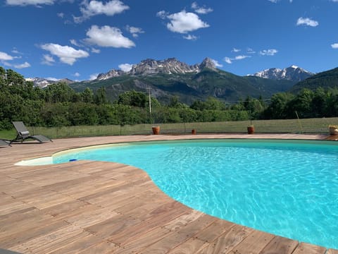 Natural landscape, Mountain view, Swimming pool