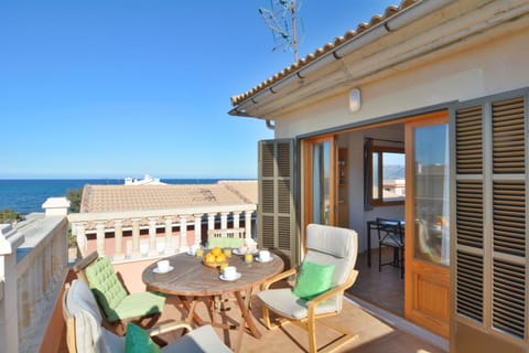 Son Serra beach apartment sea views and terrace Condo in Son Serra de Marina