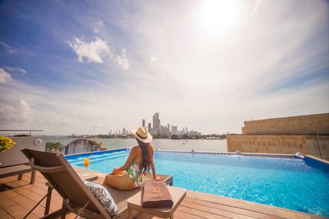 Natural landscape, Pool view, Swimming pool, sunbed