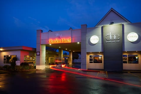 Property building, Facade/entrance, Night, Summer, View (from property/room), On site