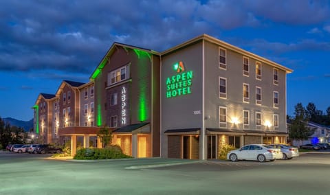 Property building, Facade/entrance, Night, Parking