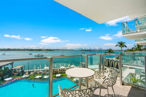 View (from property/room), Balcony/Terrace, Pool view